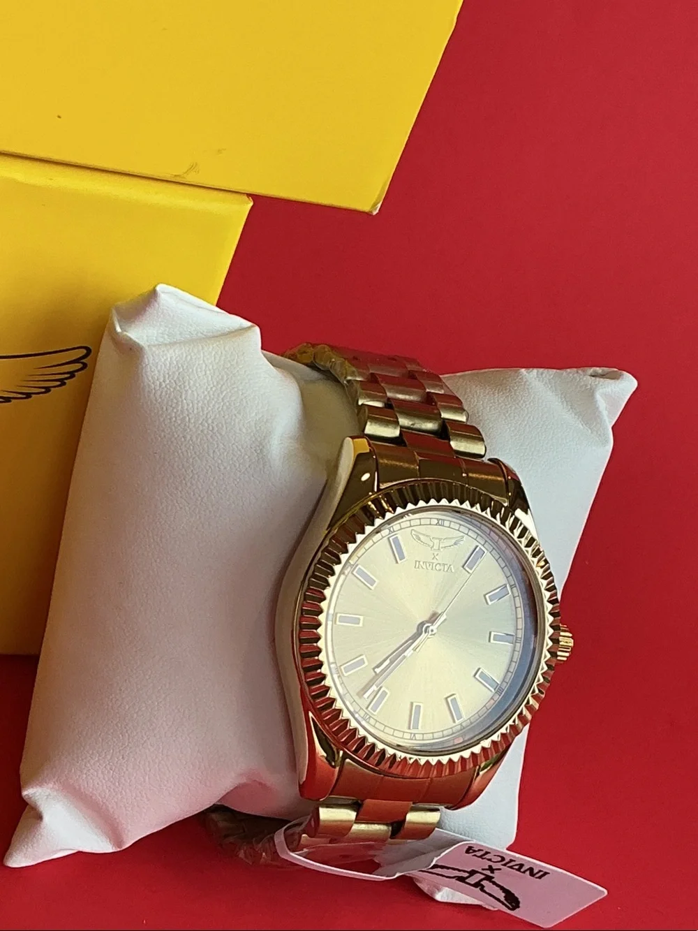 Invicta Gold-Tone Bracelet Watch with Champagne Dial